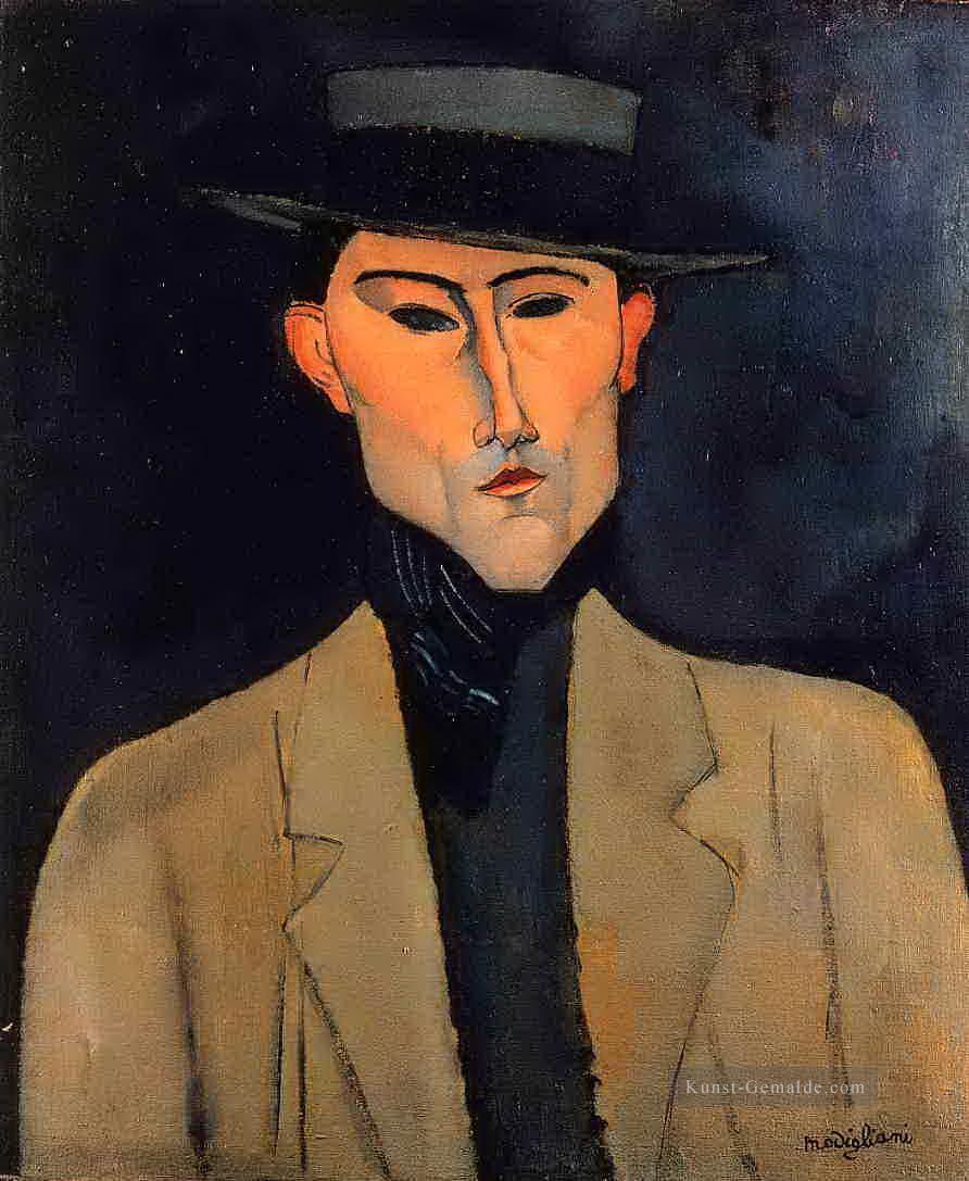 Porträt eines Mannes mit Hut jose pacheco Amedeo Modigliani Ölgemälde